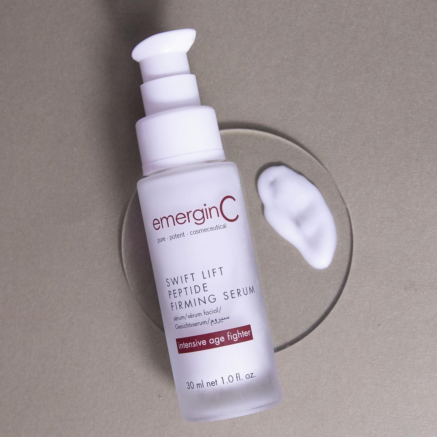 emerginC Intensive Age Fighter Swift Lift Peptide Firming Serum with Texture