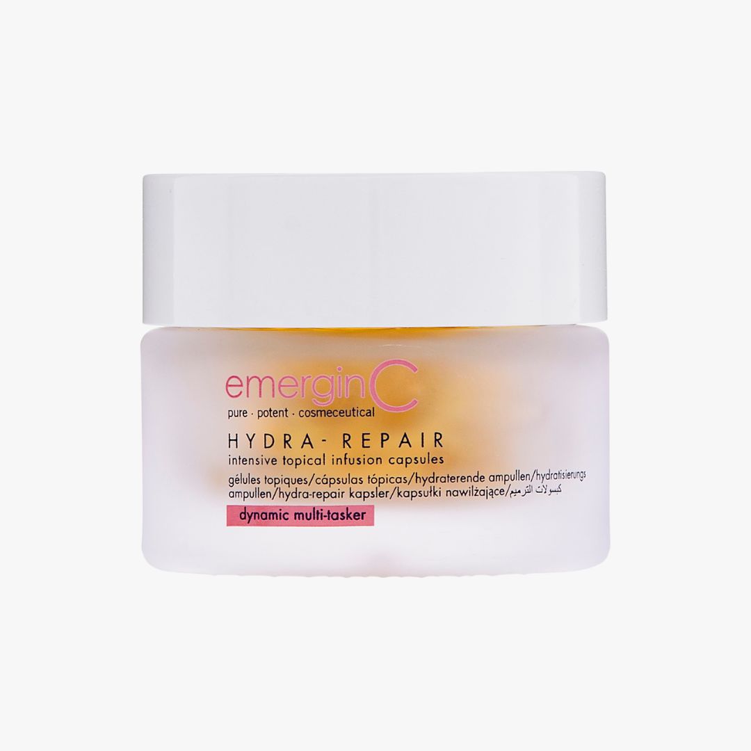 emerginC Australia Hydra-Repair Capsules – Concentrated hydration capsules to restore skin barrier and moisture levels.