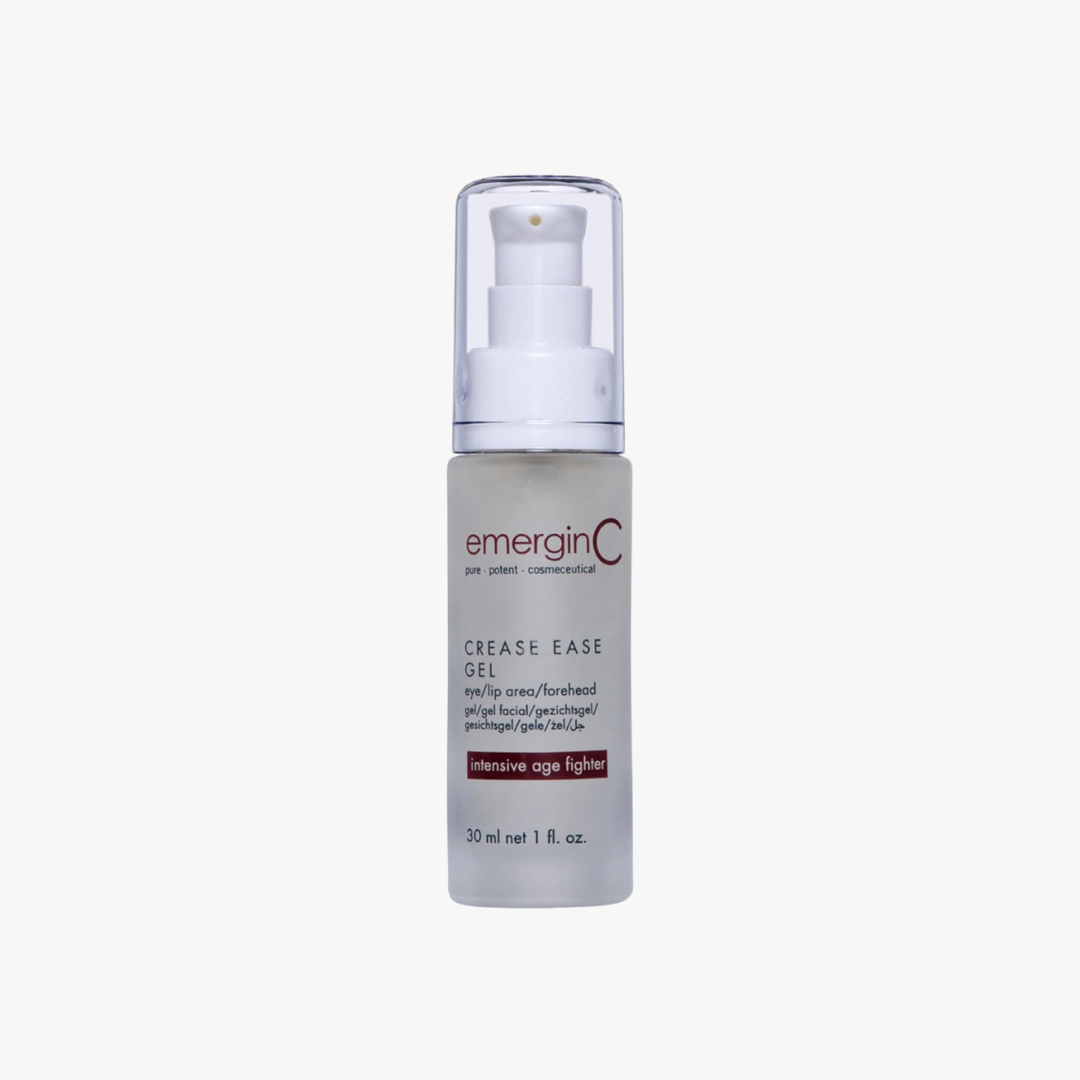 emerginC Crease Ease Gel 30ml – smoothing gel for wrinkle-prone areas with advanced peptides.