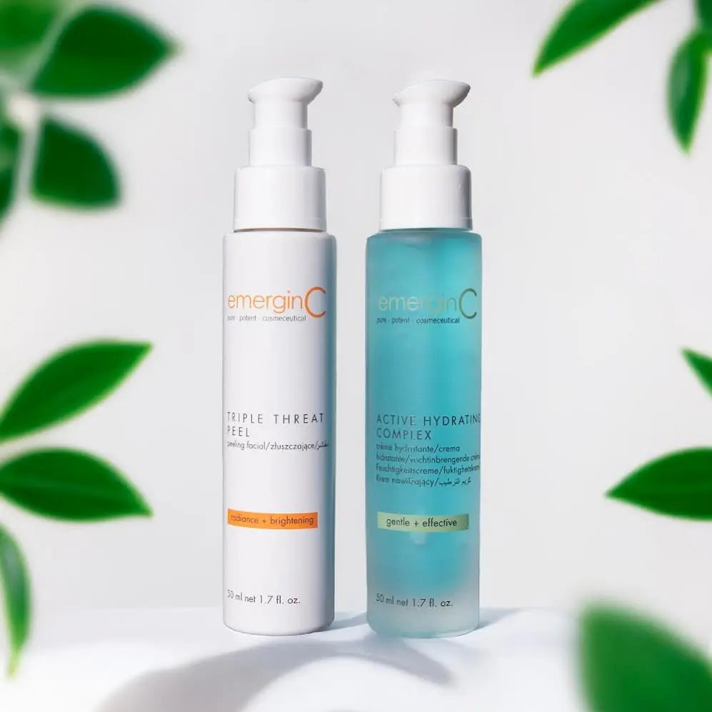 emerginC Triple Threat Peel with Active Hydrating Complex. Radiance + Brightening Gentle + Effective Skincare 