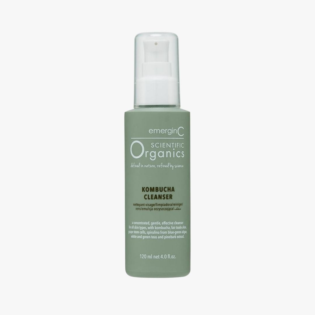Scientific Organics Kombucha Cleanser product packaging.