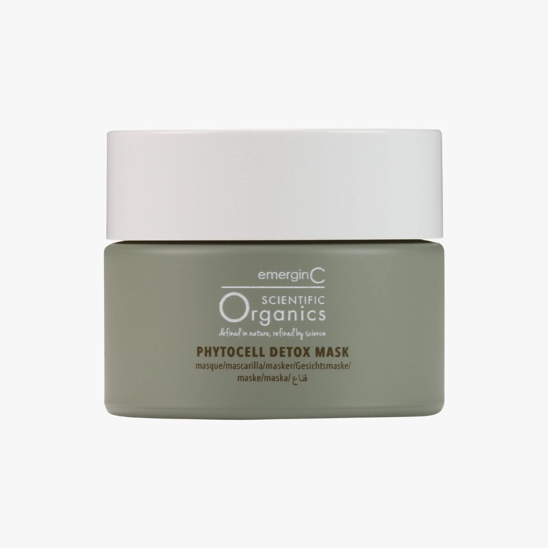 Scientific Organics Phytocell Detox Mask product packaging.