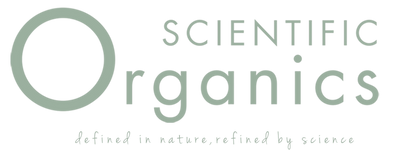 Scientific Organics by emerginC logo with a green circle and text on a white background