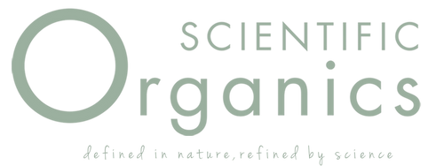 Scientific Organics by emerginC logo with a green circle and text on a white background